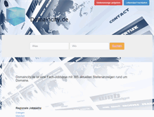 Tablet Screenshot of domaincity.de